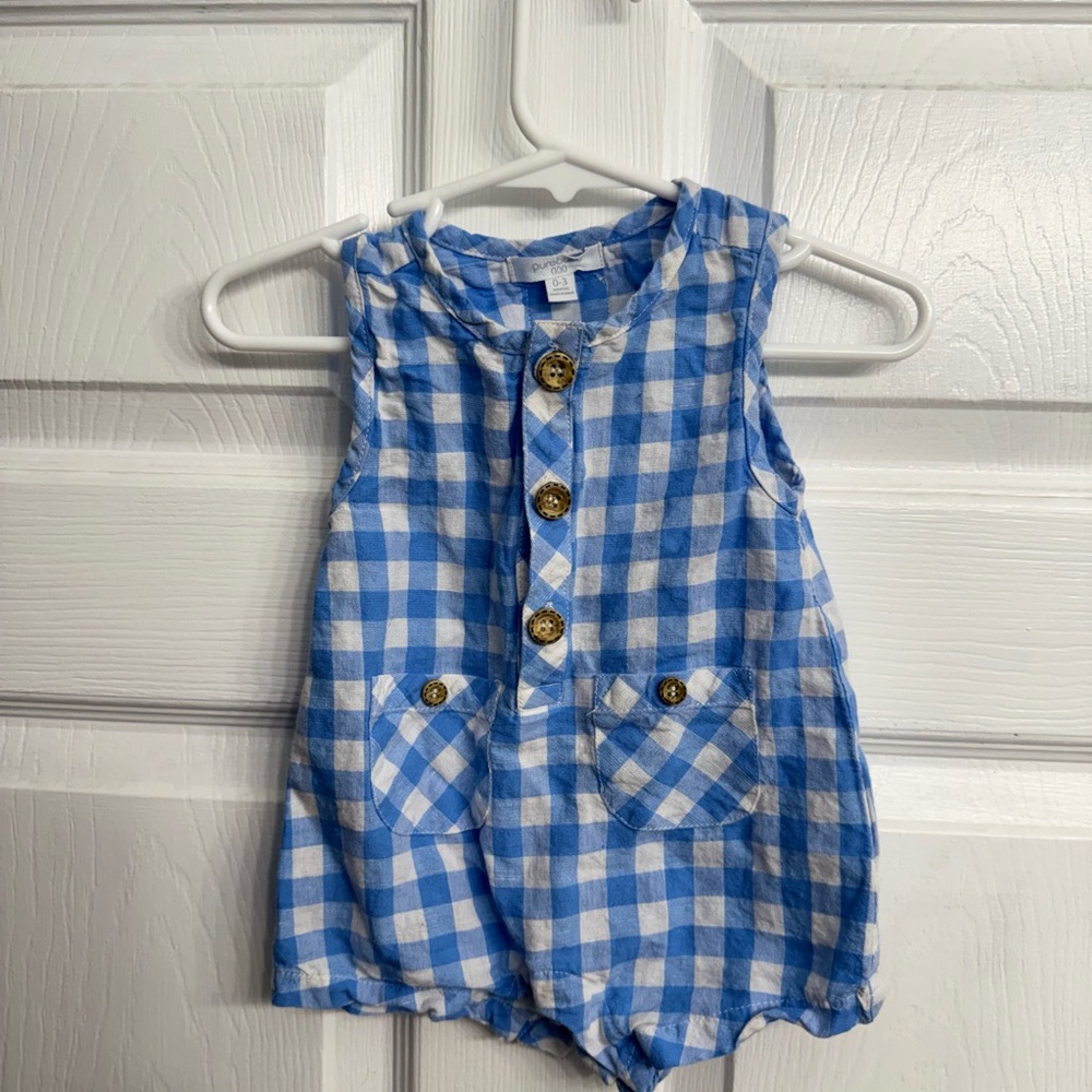 Blue Gingham Kids bubble